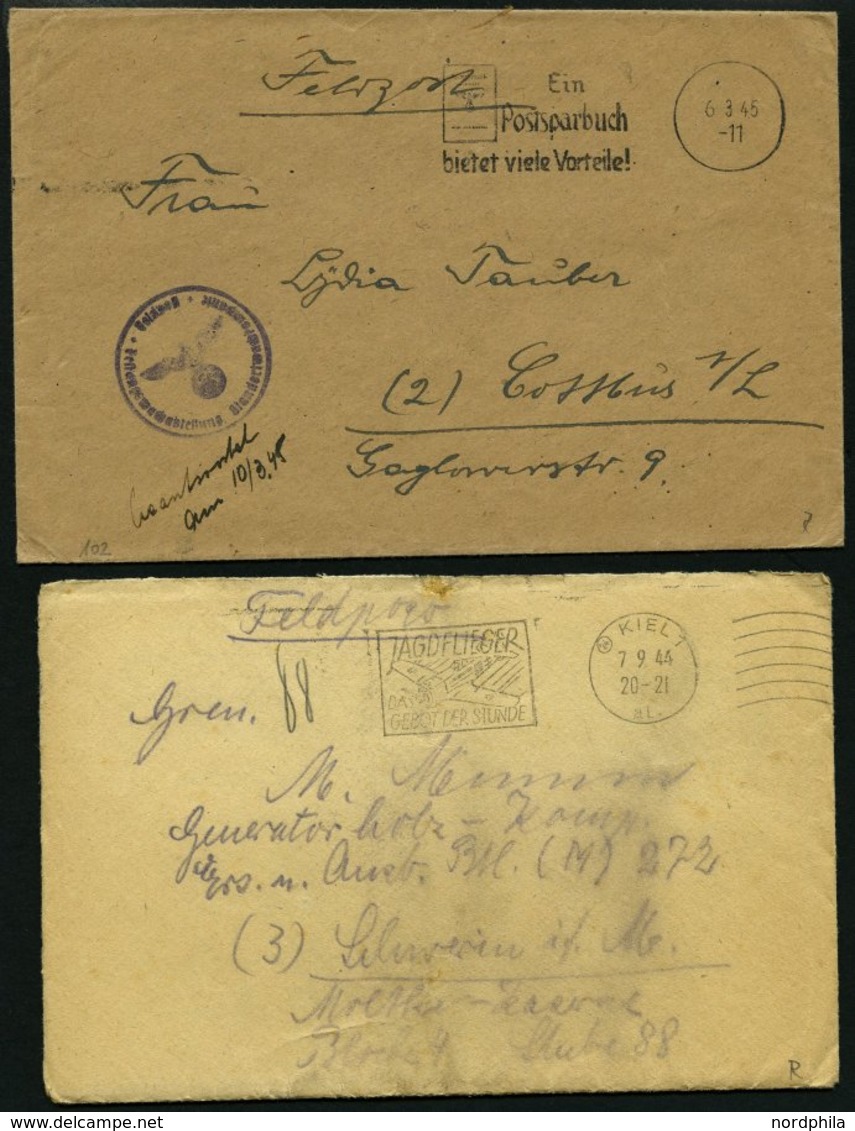 SAMMLUNGEN 1922-45, reichhaltige Stempelsammlung Kieler Maschinenstempel mit Werbeeinsätzen, insgesamt 156 Belege mit vi