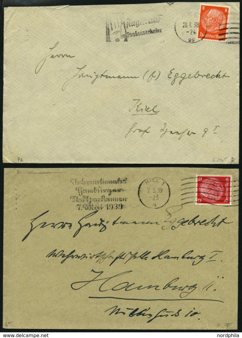 SAMMLUNGEN 1922-45, reichhaltige Stempelsammlung Kieler Maschinenstempel mit Werbeeinsätzen, insgesamt 156 Belege mit vi