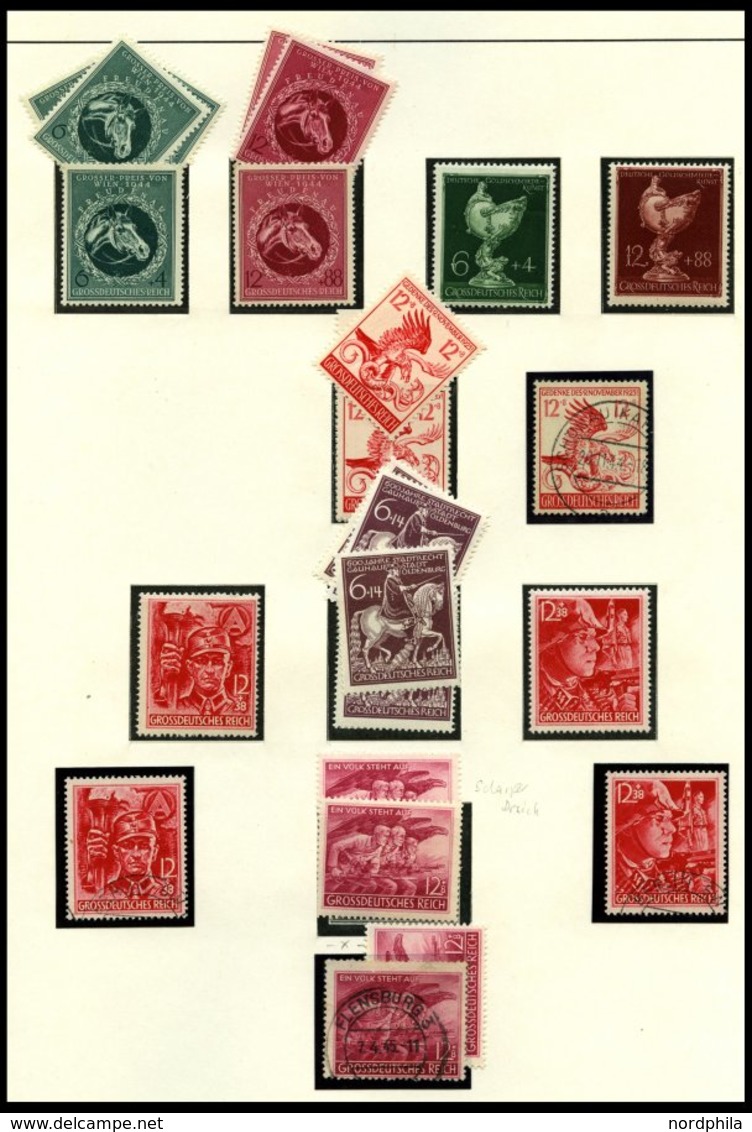 SAMMLUNGEN O,*,**,Brief , Interessante Sammlung Dt. Reich Von 1923-1945 Im SAFE Falzlosalbum, Ab 1932 Bis Auf Bl. 2 Komp - Used Stamps