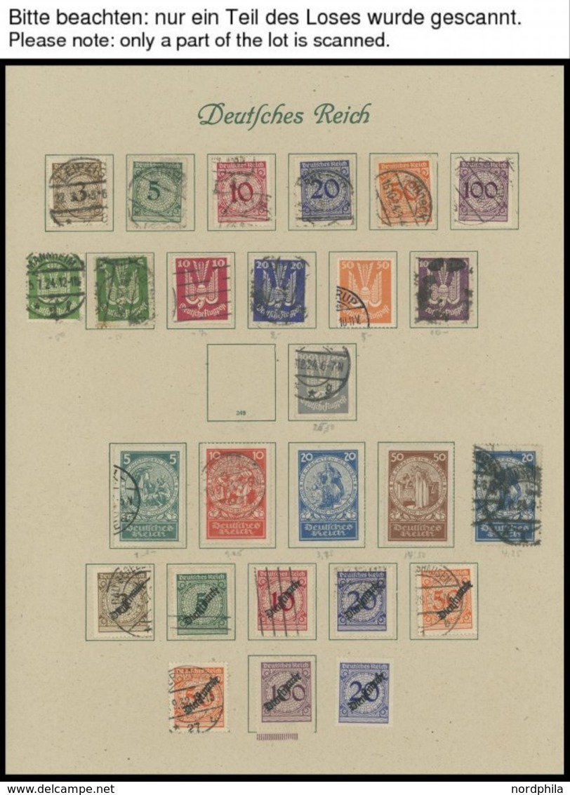 SAMMLUNGEN O,* , 1923-45 Sammlung Dt. Reich Mit Vielen Guten Werten, Sätzen Und Blocks (Bl. 4-11 O,*), Etwas Unterschied - Used Stamps