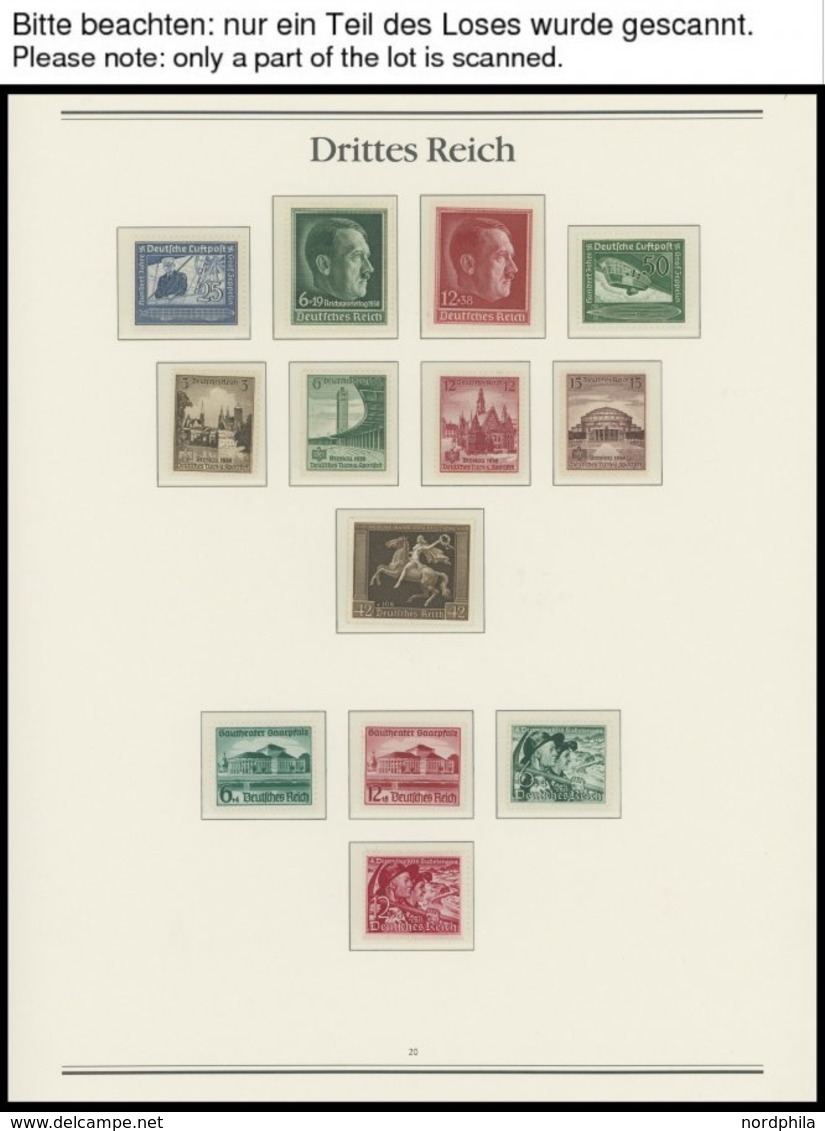 SAMMLUNGEN 643-910 **, 1937-45, Postfrische Sammlung Ohne Blocks, Sonst In Den Hauptnummern Komplett Im Borek Album, Fas - Usados