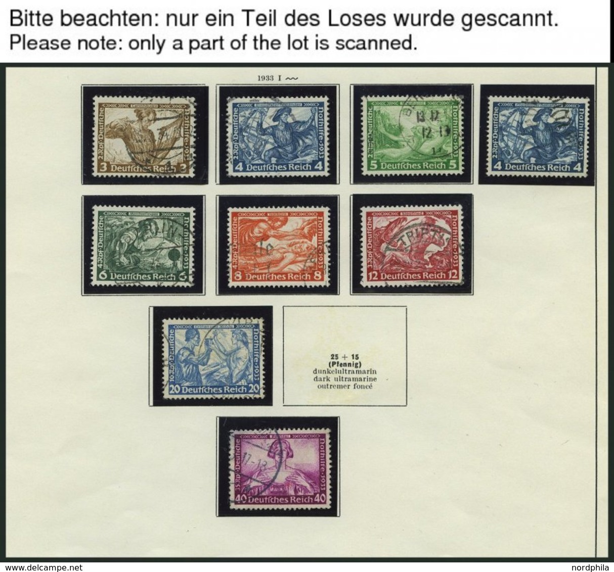 SAMMLUNGEN O, Saubere Gestempelte Sammlung Dt. Reich Von 1933-45 Im Schaubek Album Mit Guten Mittleren Ausgaben, U.a. Mi - Used Stamps