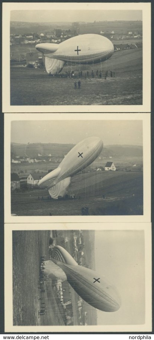 LOTS 1941, Deutsche Luftwaffe: 5 Fesselballon Einsatzfotos Von Kriegsberichterstattern, Pracht - Altri & Non Classificati