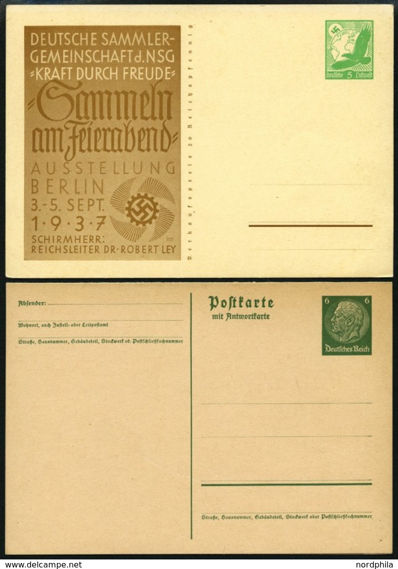 GANZSACHEN 1933-44, Partie Von 70 Verschiedenen Ungebrauchten Karten, Feinst/Pracht - Other & Unclassified
