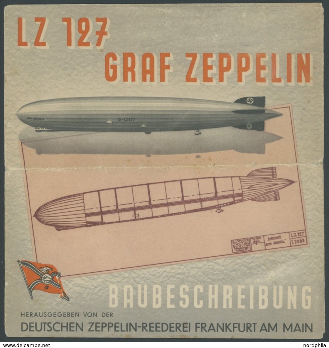 ZEPPELINPOST 1937, LZ 127 Graf Zeppelin Baubeschreibung, Herausgegeben Von Der Deutschen Zeppelin Reederei Frankfurt Am  - Airmail & Zeppelin