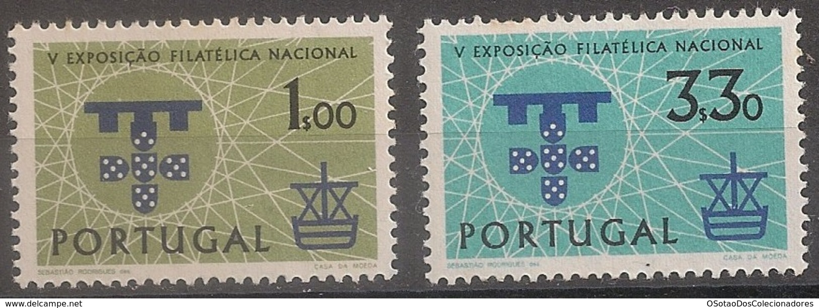 Portugal 1960 - Série Completa Exposição Filatelica 871 872 - Set Complete Stamps Exhibition - Lisbon - Mint MNH** Neuf - Neufs