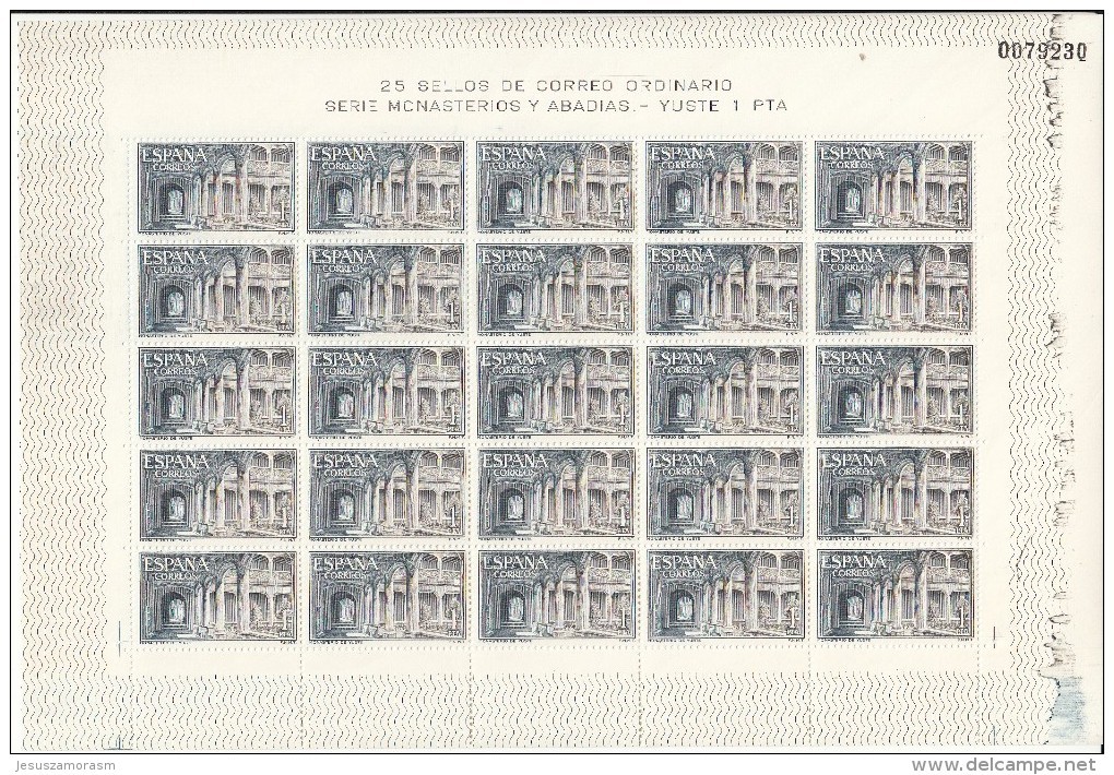 España Nº 1686 Al 1688 En Pliego De 25 Series - Nuevos