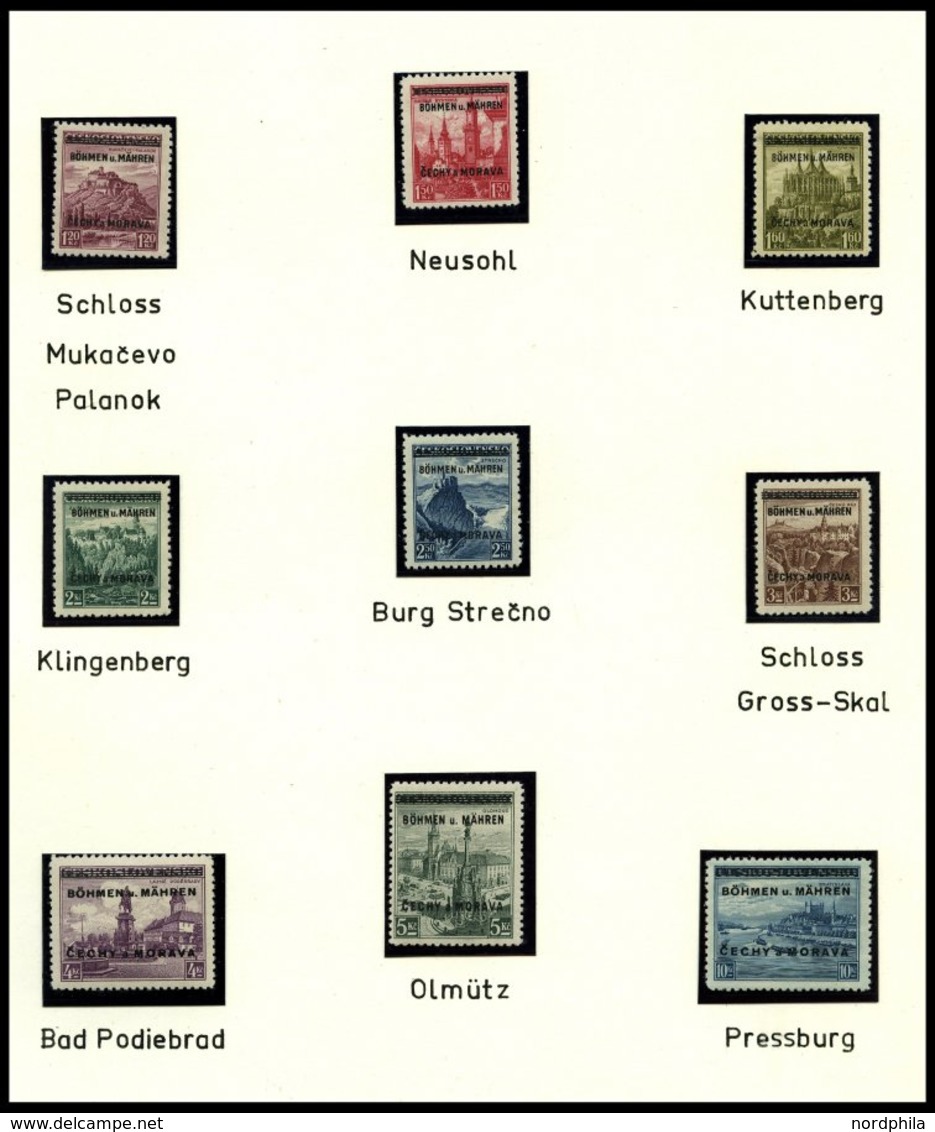 BÖHMEN UND MÄHREN Brief,** , 1939-45, Interessante Sammlung Böhmen Und Mähren In 2 Bänden, Der Hauptwert Liegt In Den 60 - Nuovi