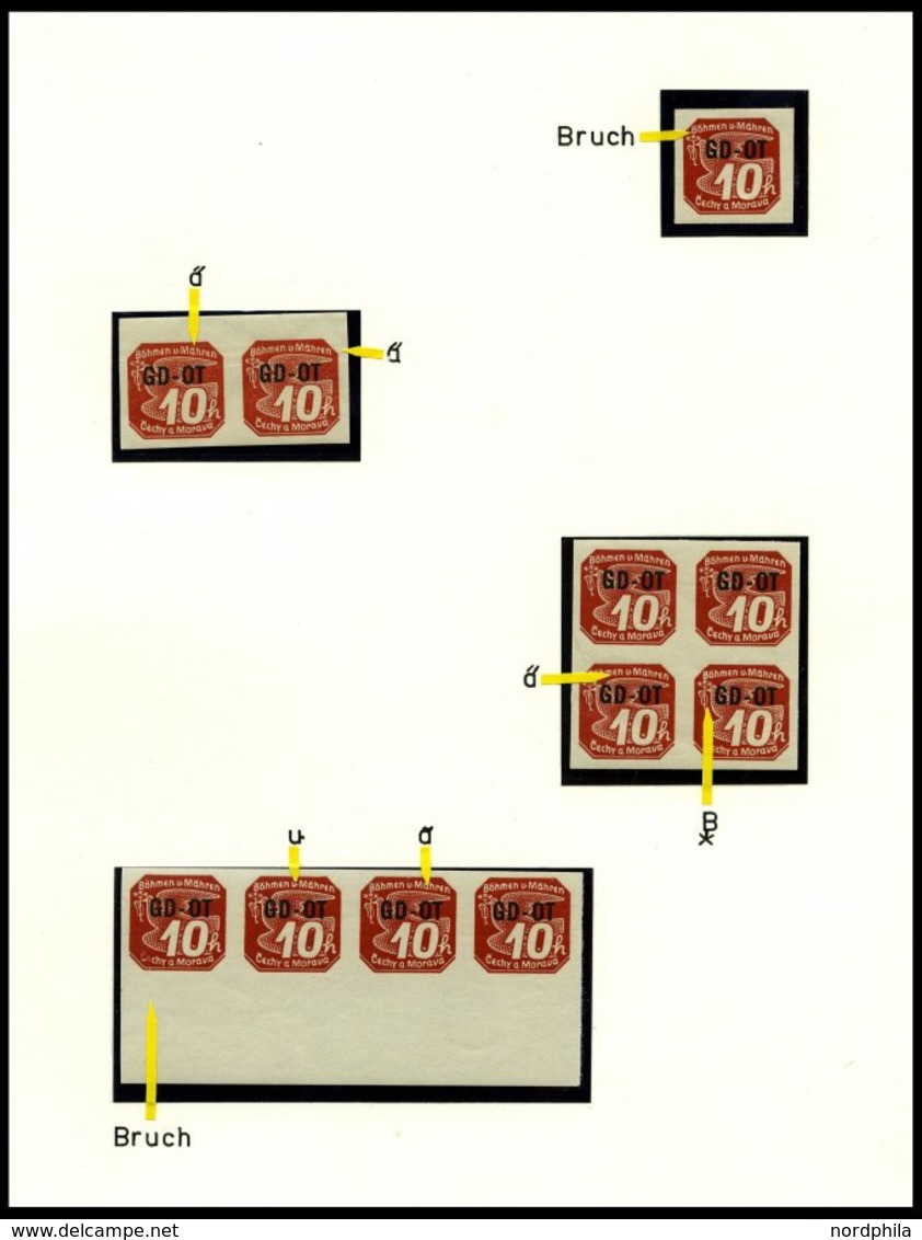 BÖHMEN UND MÄHREN Brief,** , 1939-45, Interessante Sammlung Böhmen Und Mähren In 2 Bänden, Der Hauptwert Liegt In Den 60 - Unused Stamps