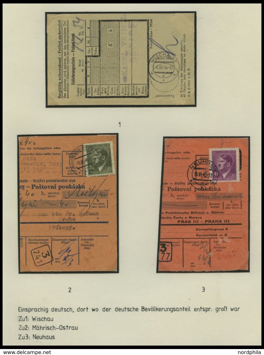 BÖHMEN UND MÄHREN Brief,** , 1939-45, interessante Sammlung Böhmen und Mähren in 2 Bänden, der Hauptwert liegt in den 60