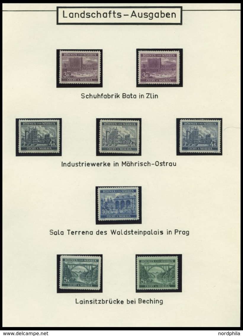 BÖHMEN UND MÄHREN Brief,** , 1939-45, interessante Sammlung Böhmen und Mähren in 2 Bänden, der Hauptwert liegt in den 60