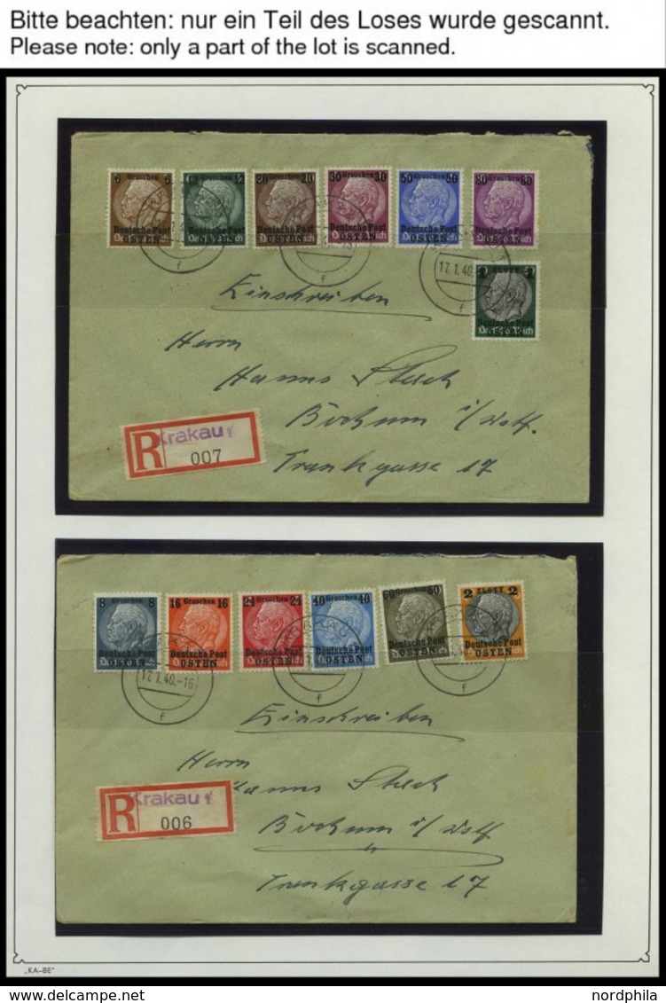 GENERALGOUVERNEMENT O,**,Brief , Kleiner Sammlungsteil Generalgouvernement, Prachterhaltung - Occupazione 1938 – 45