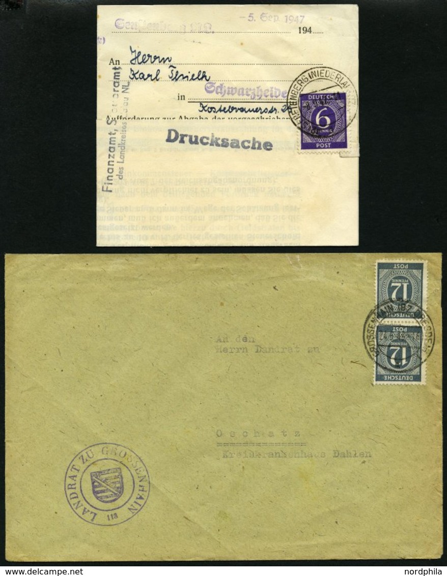 ALLIIERTE BES. 1946/48, 13 Frankierte Belege Behördenpost Aus Der SBZ, Etwas Unterschiedlich - Other & Unclassified