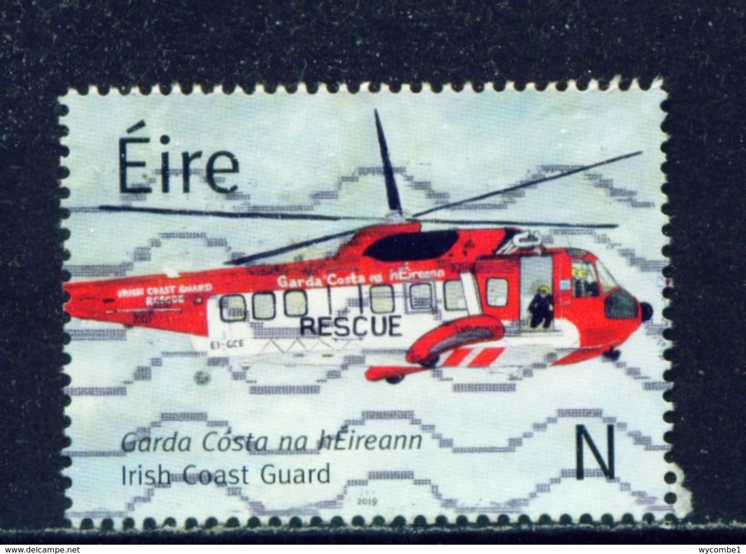 IRELAND  -  2019 Coastguard 'N'  Used As Scan - Used Stamps
