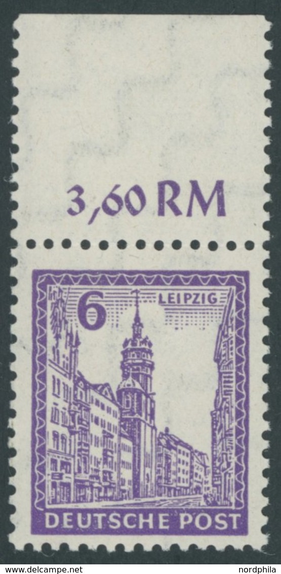 WEST-SACHSEN 153Xa **, 1946, 6 Pf. Violett, Wz. 1X, Postfrisch, Pracht, Mi. 75.- - Otros & Sin Clasificación