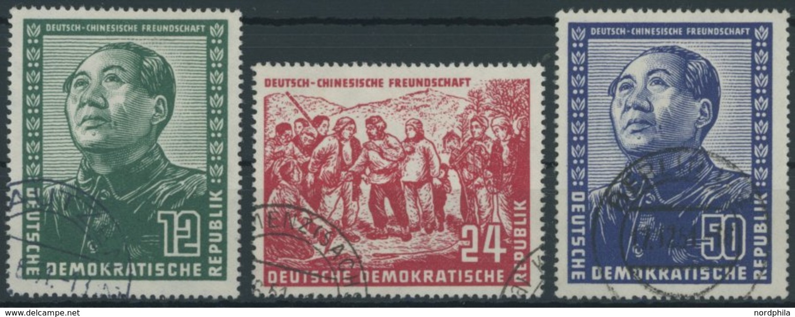 DDR 286-88 O, 1951, Chinesen, Prachtsatz - Autres & Non Classés