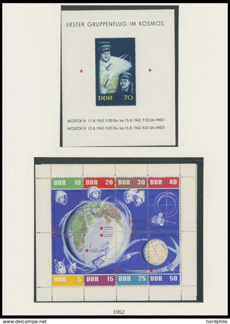 SAMMLUNGEN **, Postfrische Sammlung DDR Von 1953-62 Auf Lindner Falzlosseiten, Ab 1955 In Den Hauptnummern Komplett, Pra - Autres & Non Classés
