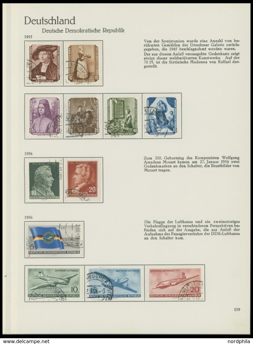 SAMMLUNGEN O,* , 1948-1968, Kleine Sammlung DDR Im Sprechenden Behrens Album Mit Einigen Mittleren Ausgaben, Fast Nur Pr - Otros & Sin Clasificación