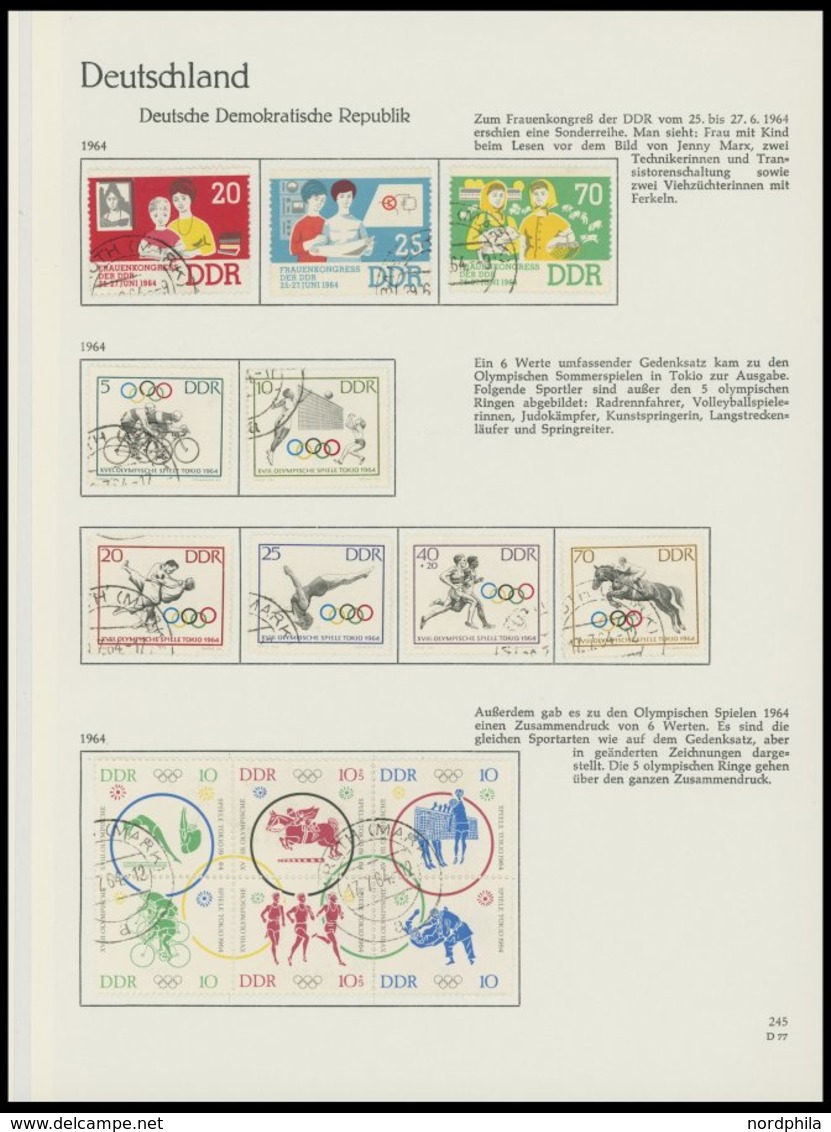 SAMMLUNGEN O,* , 1948-1968, Kleine Sammlung DDR Im Sprechenden Behrens Album Mit Einigen Mittleren Ausgaben, Fast Nur Pr - Other & Unclassified