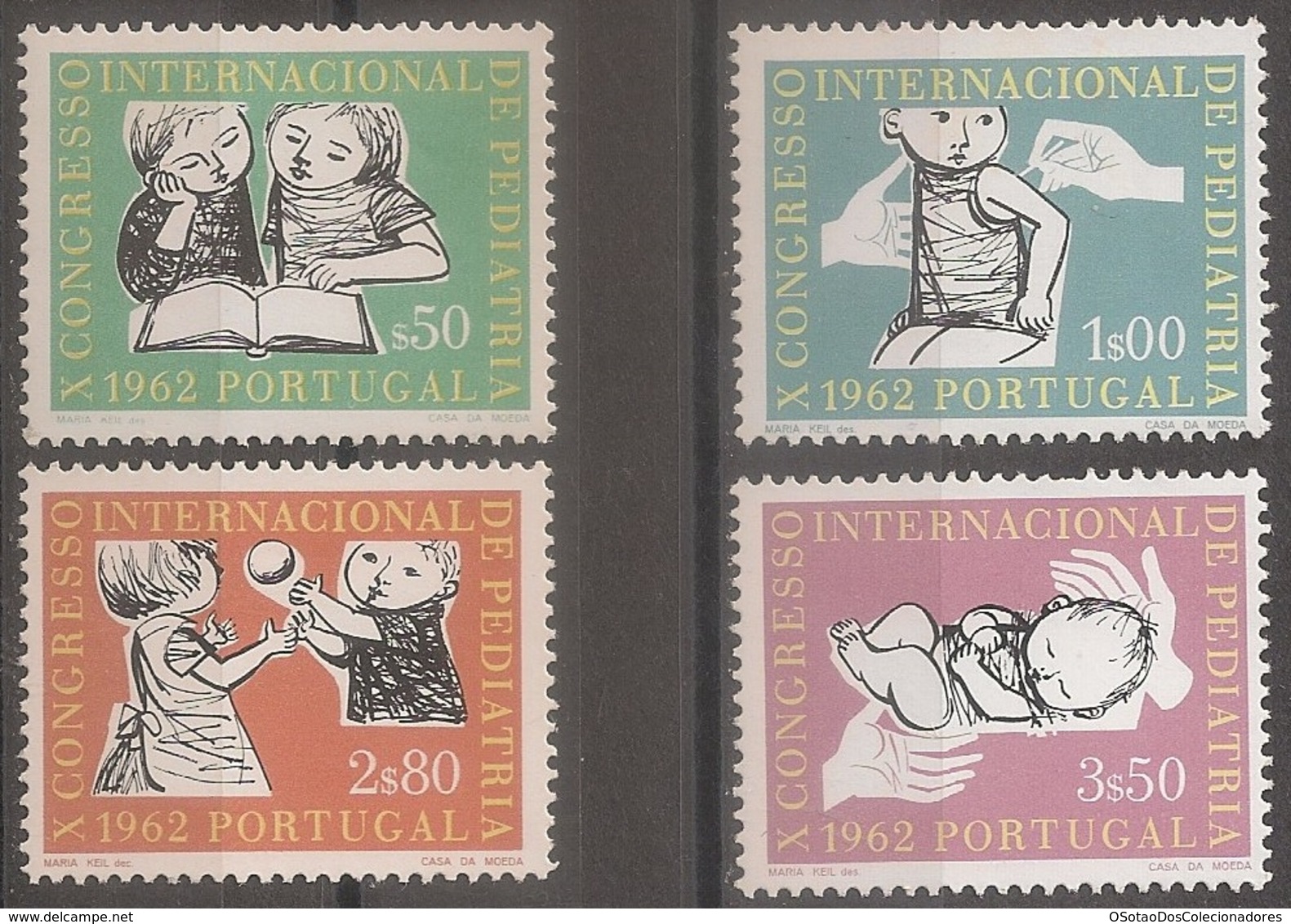 Portugal 1962 - Série Completa Congresso Pediatria 894 To 897 - Set Complete Congress Childrens Health - Mint MNH** Neuf - Unused Stamps