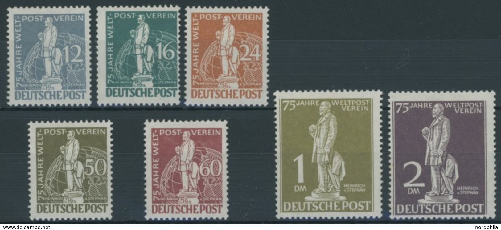 BERLIN 35-41 *, 1949, Stephan, Falzrest, Prachtsatz, Mi. 220.- - Autres & Non Classés