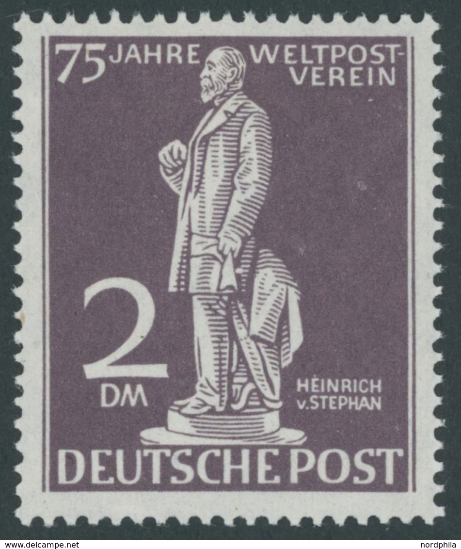 BERLIN 41V *, 1949, 2 M. Stephan Mit Abart Weißer Fleck Unter Der Rechten Hand Neben Dem Tuch, Falzreste, Pracht - Autres & Non Classés