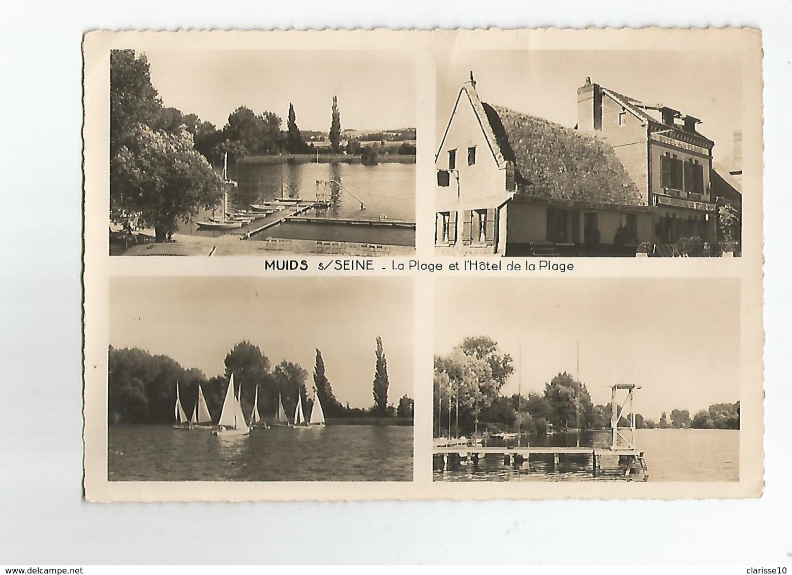 27 CPSM Muids  La Plage Et L'Hotel De La Plage - Muids