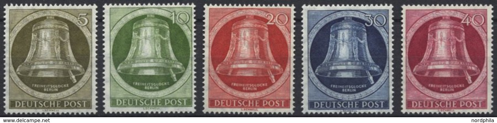 BERLIN 82-86 **, 1951, Glocke Rechts, Prachtsatz, Mi. 120.- - Altri & Non Classificati