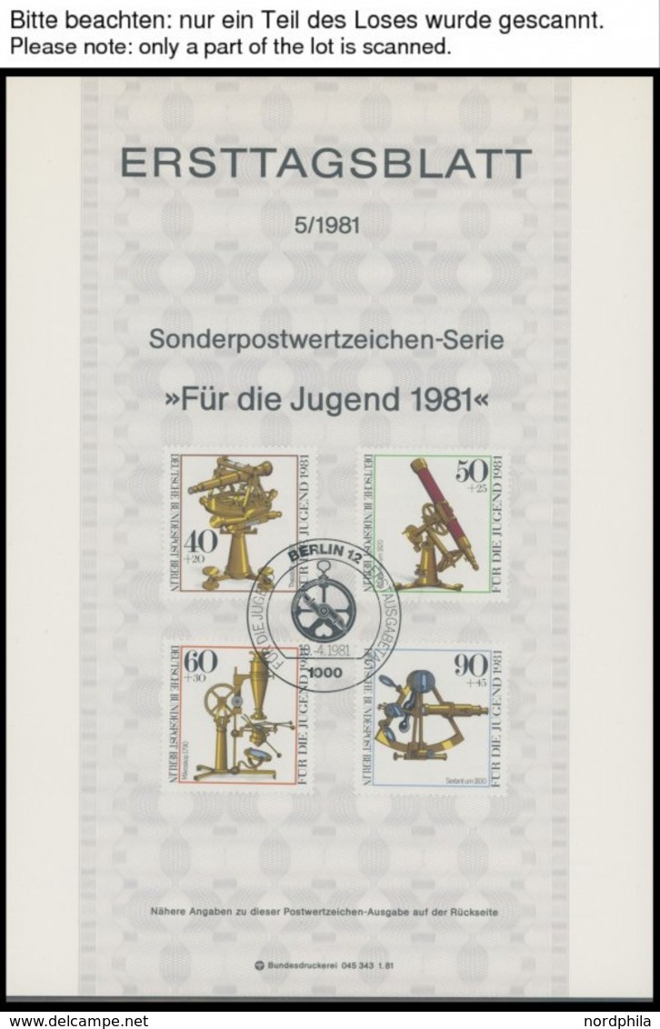 ERSTTAGSBLÄTTER 482-879 BrfStk, 1975-90 Komplette Sammlung, ETB 1/75 - 14/90 Im Ringbinder, Pracht - Otros & Sin Clasificación