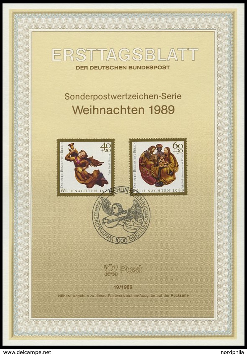 ERSTTAGSBLÄTTER 830-59 BrfStk, 1989, Kompletter Jahrgang, ETB 1 - 19/89, Pracht - Otros & Sin Clasificación