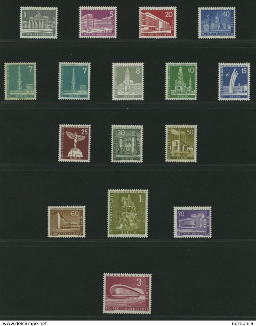 SAMMLUNGEN **, Komplette Postfrische Sammlung Berlin Von 1955-90 In 2 Lindner Falzlosalben (Text Ab Anfang Komplett), Pr - Other & Unclassified