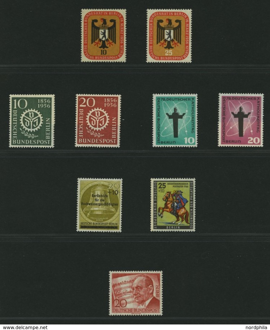 SAMMLUNGEN **, Komplette Postfrische Sammlung Berlin Von 1955-90 In 2 Lindner Falzlosalben (Text Ab Anfang Komplett), Pr - Otros & Sin Clasificación