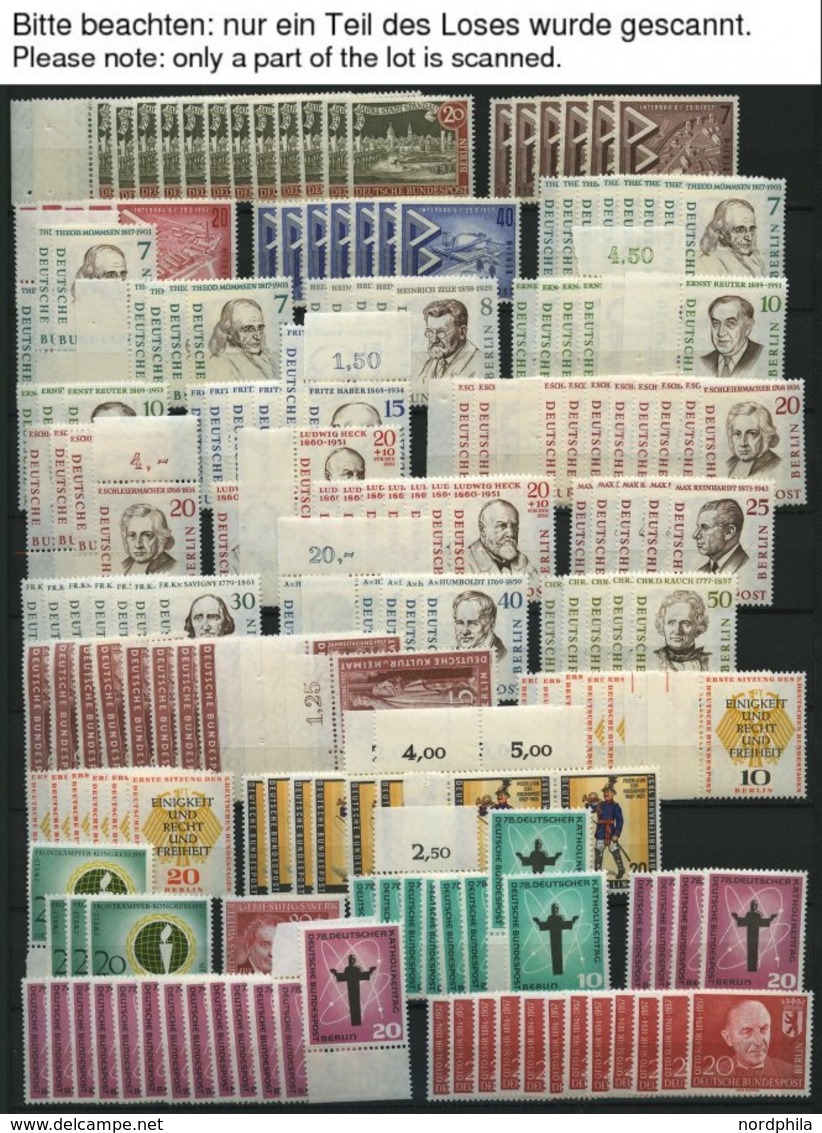 LOTS **, 1957-83, Saubere Dublettenpartie Kompletter Ausgaben, 4-15x, Fast Nur Pracht, Mi. Ca. 1300.- - Used Stamps