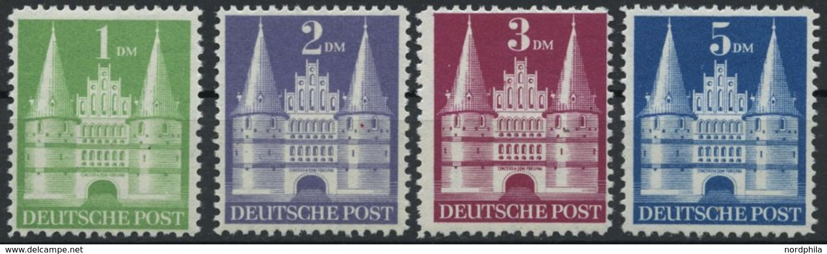 AMERIK. U. BRITISCHE ZONE 97-100I *, 1948, 1 - 5 DM Flache Treppe, Falzrest, 4 Prachtwerte, Mi. 88.- - Altri & Non Classificati