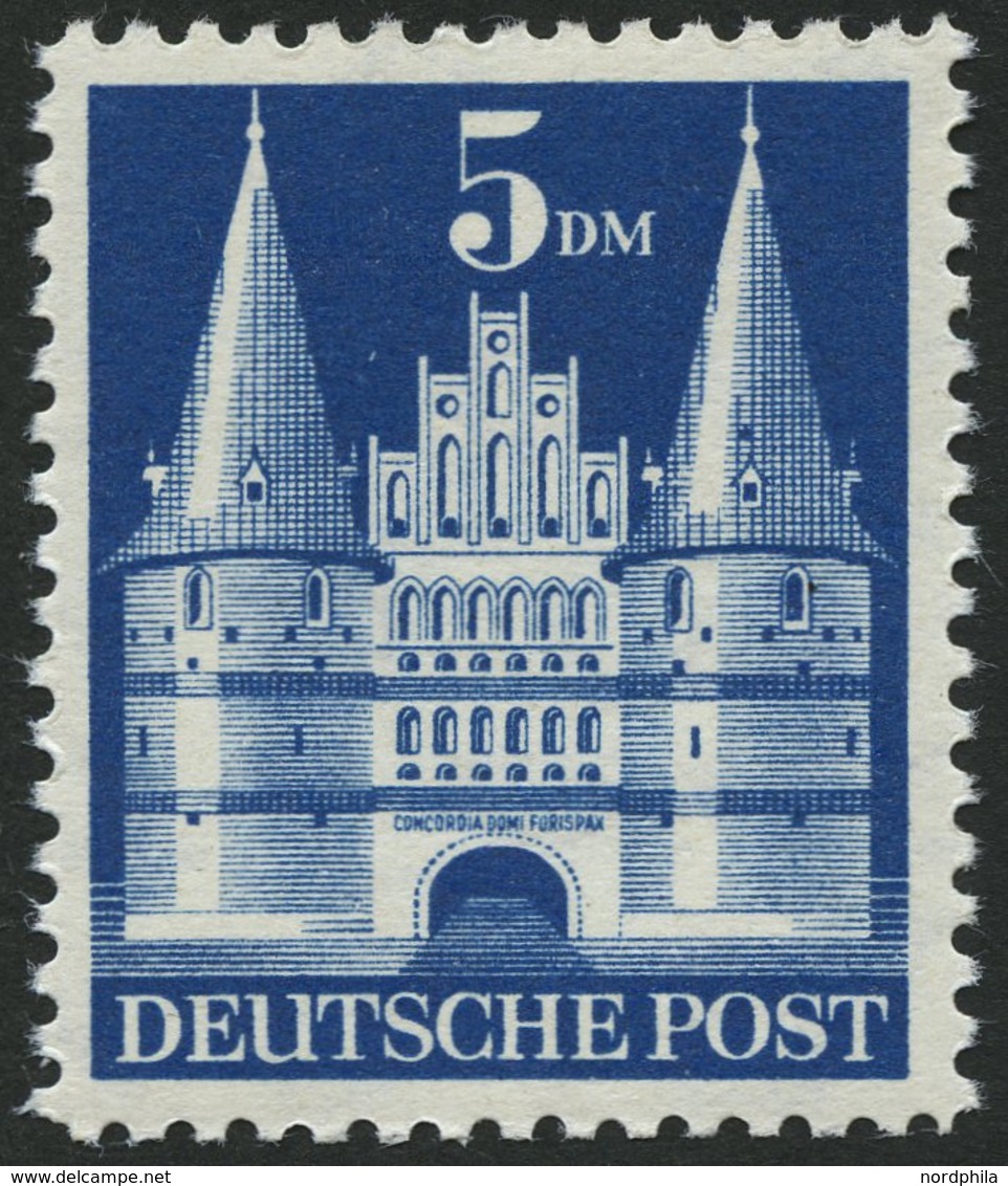 AMERIK. U. BRITISCHE ZONE 100II *, 1948, 5 DM Hohe Treppe, Pracht, Mi. 120.- - Altri & Non Classificati