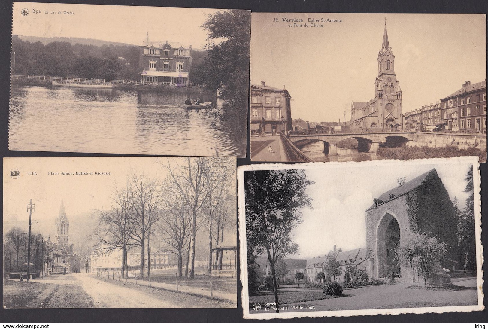 Beau lot de 20 cartes postales province de Liege Mooi lot van 20 postkaarten van provincie Luik