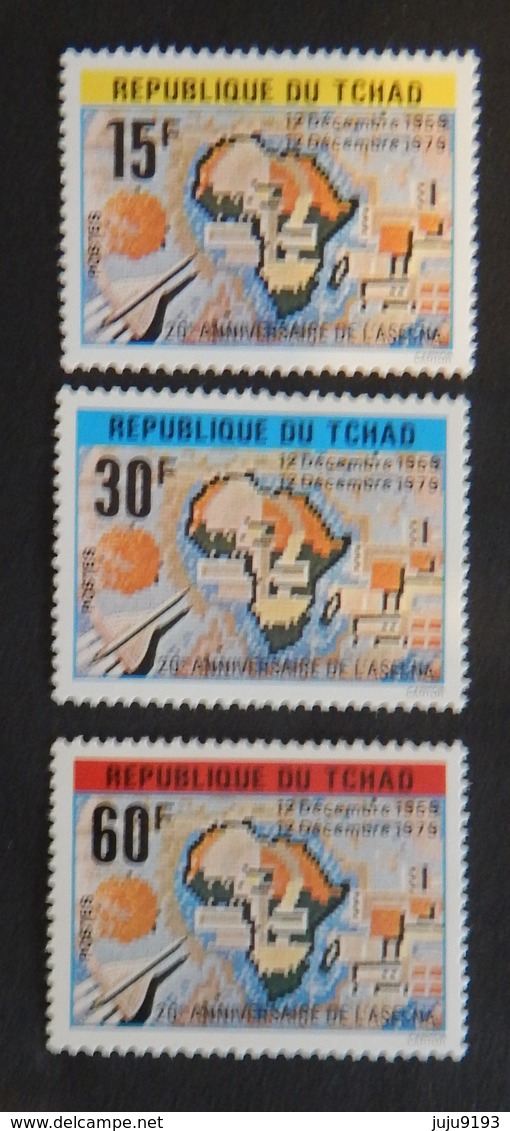 TCHAD YT 377/379 NEUFS(**) ANNÉE 1980 - Tchad (1960-...)