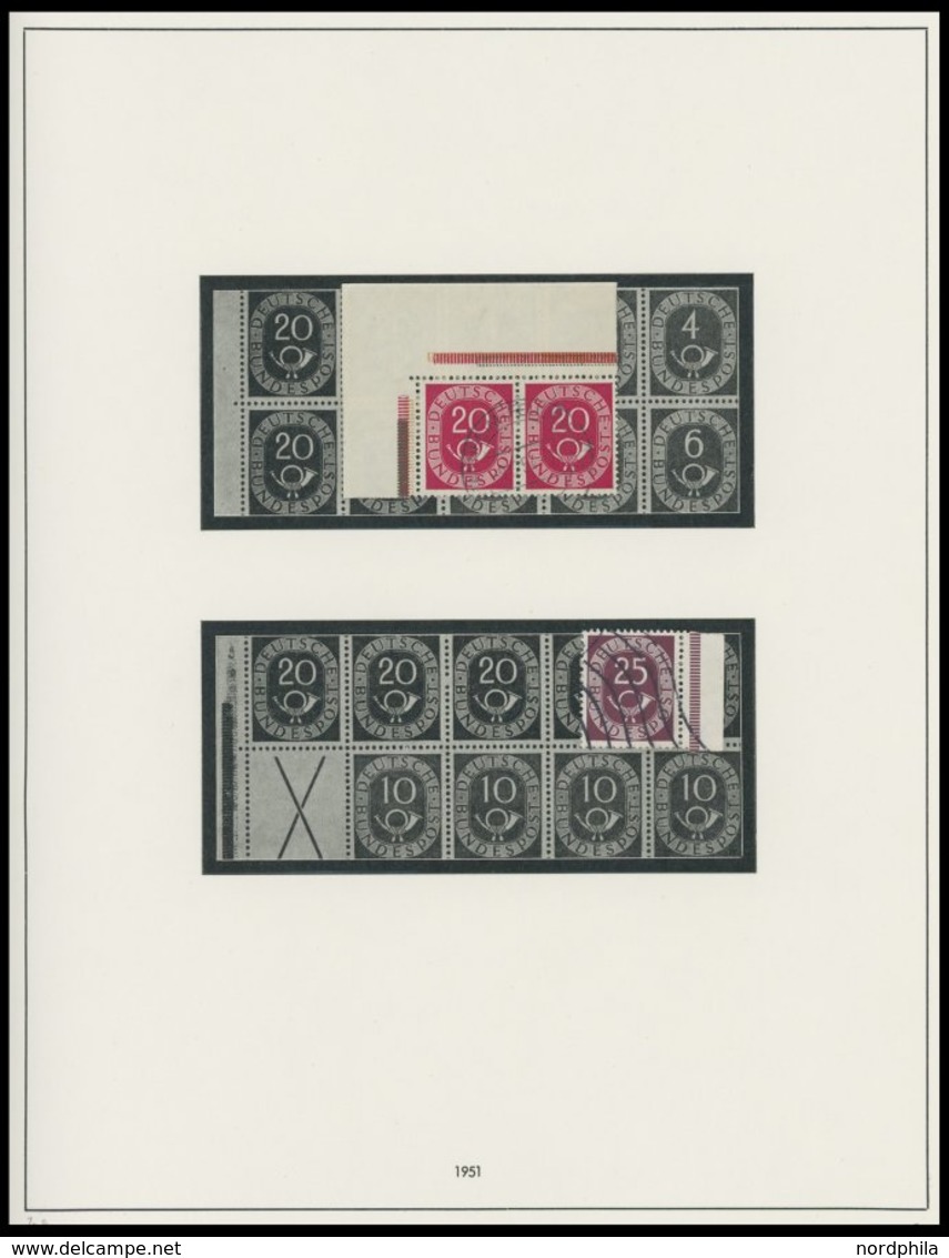 ZUSAMMENDRUCKE a. W 2-K 7 **,*,o , 1951-68, Partie meist verschiedener Zusammendrucke mit Markenheftchen, Heftchenblätte