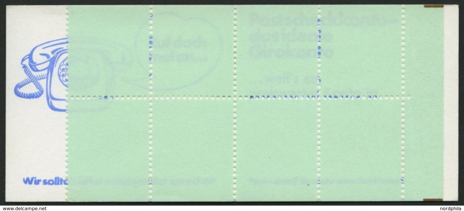 MARKENHEFTCHEN VJ-MH 20c **, 1974, Versuchs-Markenheftchen Unfallverhütung, 4. Deckelseite: Bei Adressen Ortsangabe Zuer - Autres & Non Classés