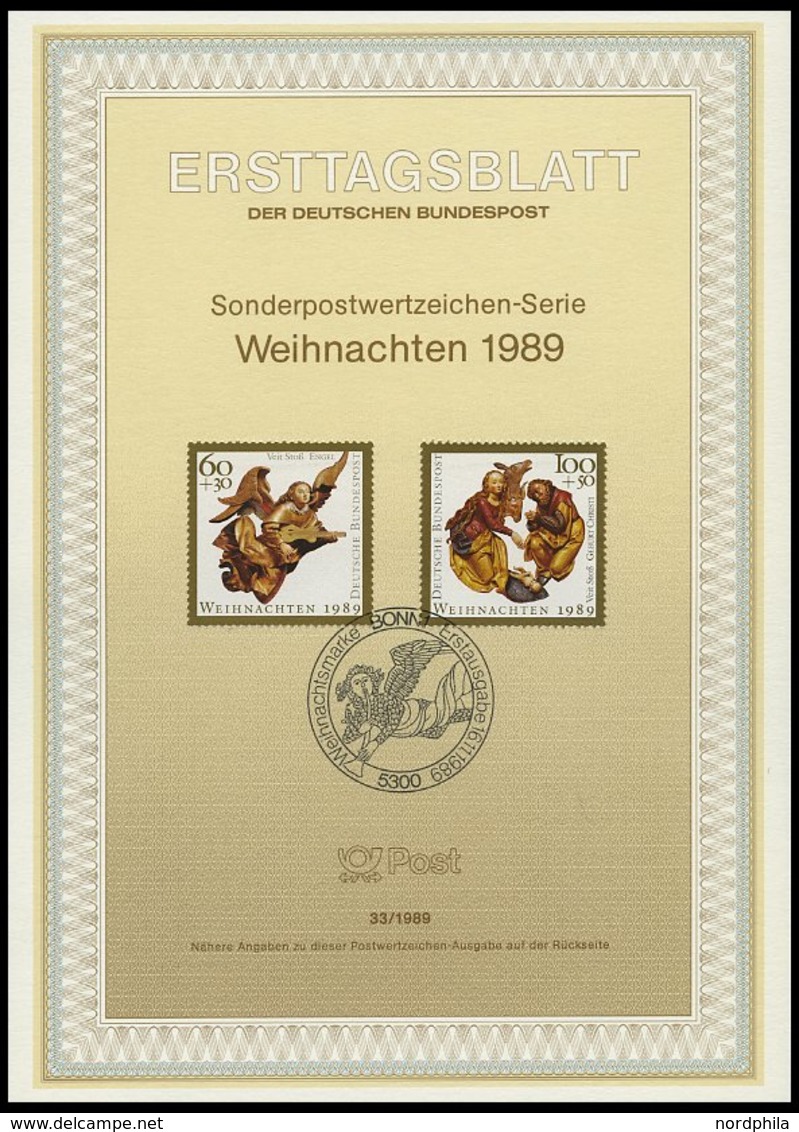 ERSTTAGSBLÄTTER 1397-1443 BrfStk, 1989, Kompletter Jahrgang, ETB 1 - 33/89, Pracht - Altri & Non Classificati