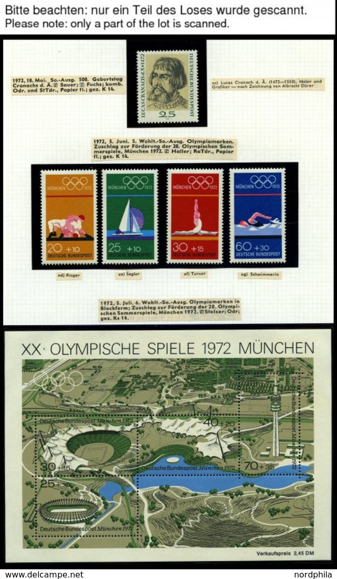 JAHRGÄNGE 710-825 **, 1972-74, 3 Komplette Jahrgänge, Pracht - Autres & Non Classés