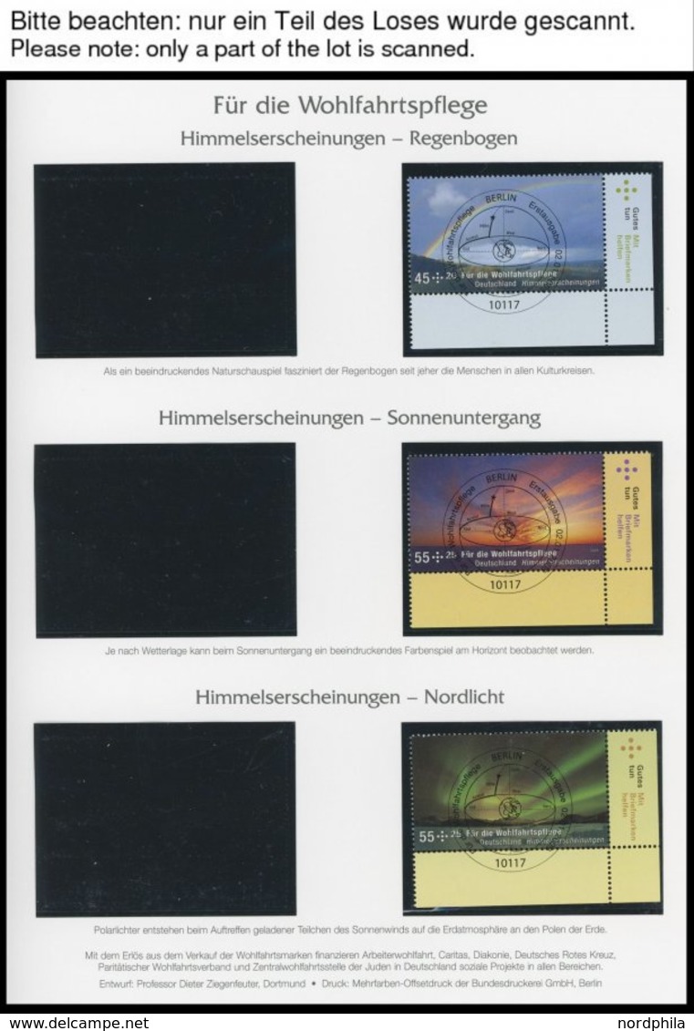 JAHRGÄNGE 2707-67 O, 2009, Kompletter Jahrgang, Ohne Selbstklebende Marken, Jeweils Aus Der Rechten Unteren Bogenecke, M - Other & Unclassified