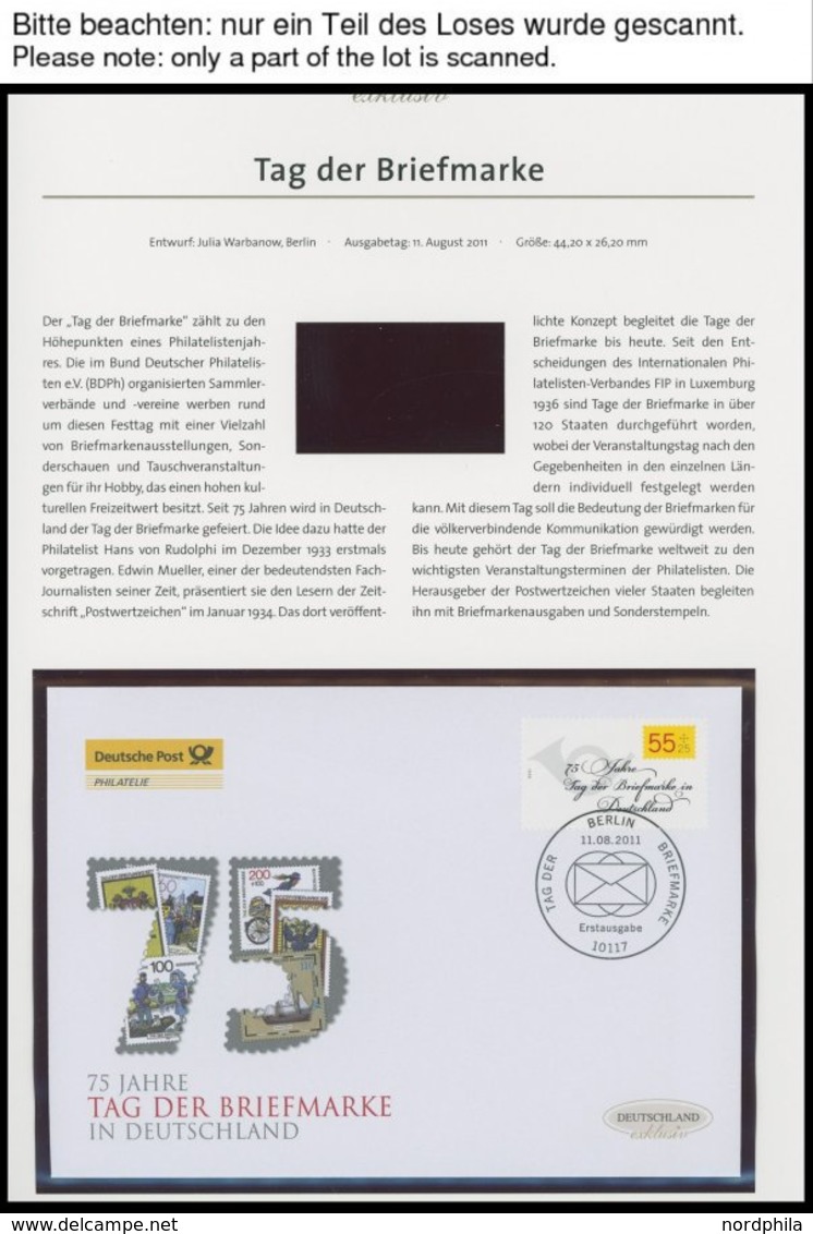 JAHRGÄNGE 2835-99 BRIEF, 2011, Kompletter Jahrgang Auf FDC`s Im Deutschland Exklusiv-Album Mit Schuber, Pracht - Altri & Non Classificati