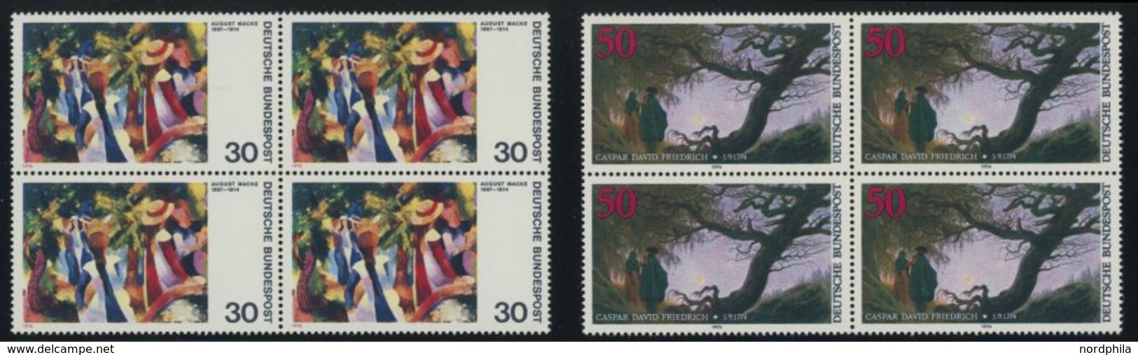 SAMMLUNGEN VB **, Fast Komplette Postfrische Sammlung Bundesrepublik Von 1966-82 In Viererblocks, Prachterhaltung, Mi. C - Otros & Sin Clasificación