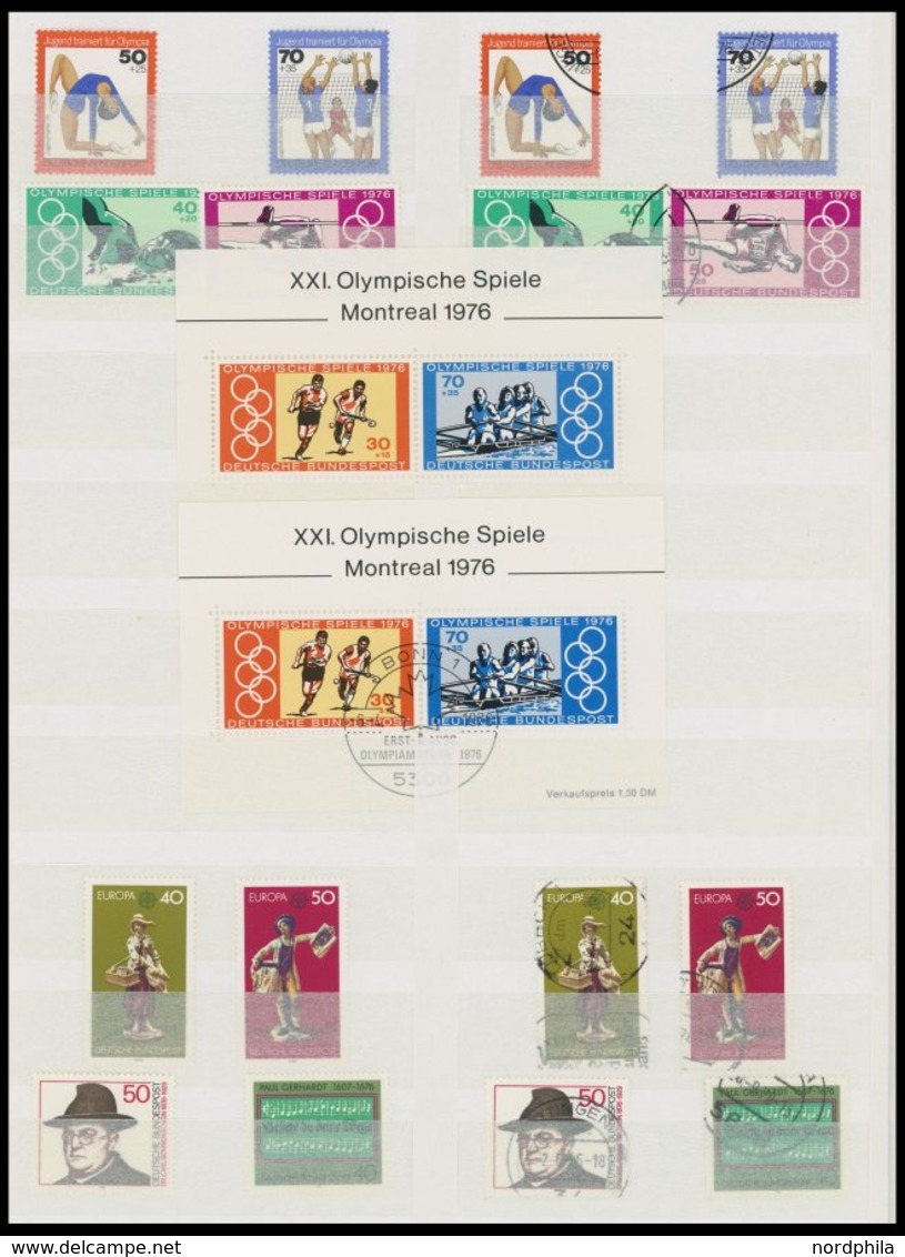 SAMMLUNGEN **,o , 1951-76, Sammlung Bundesrepublik Im Einsteckbuch, Ab 1960 Bis Auf Einige Blocks In Den Hauptnummern Wo - Altri & Non Classificati