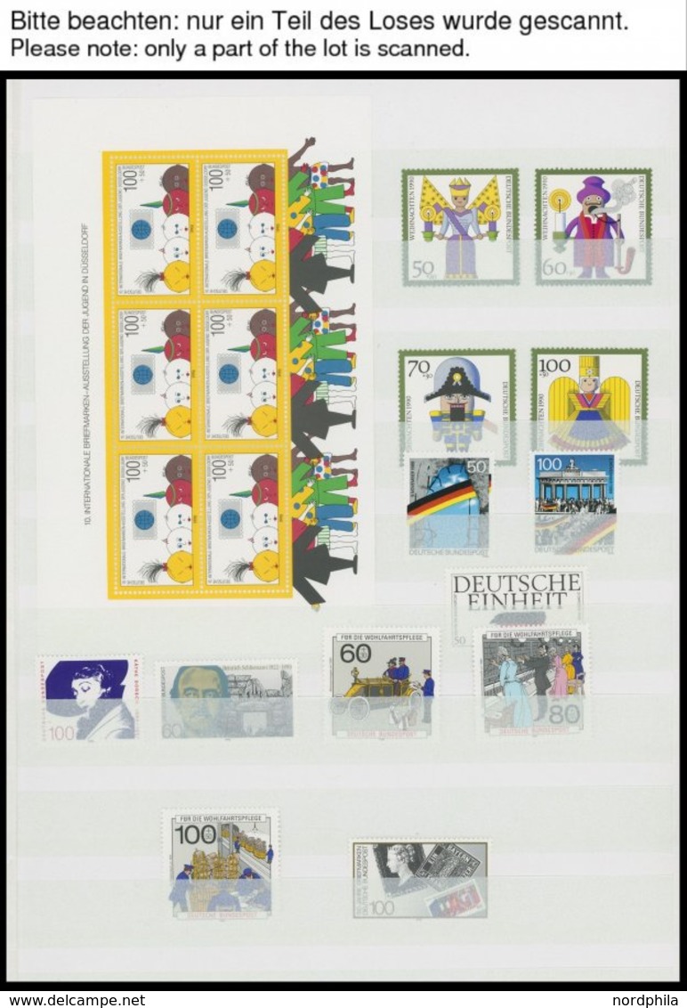 LOTS **, 1989-91, Kleine Postfrische Partie Auf Einsteckseiten, 1991 Wohl Komplett, Prachterhaltung - Usati