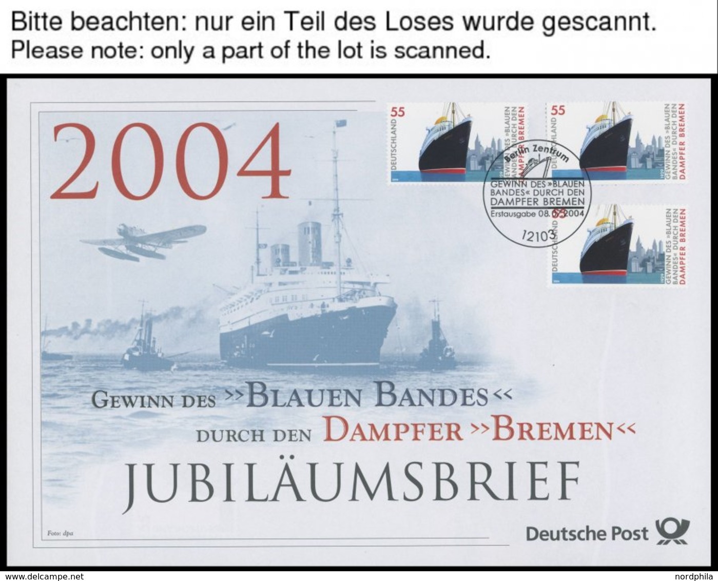 LOTS 2004-15, 31 Verschiedene Jubiläumsbriefe Der Deutschen Post Mit Ersttags-Sonderstempeln, Fast Nur Prachterhaltung - Used Stamps