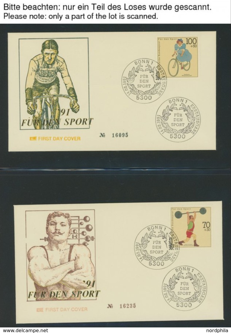 LOTS 1958-92, Ca. 90 Verschiedene FDC`s, Prachterhaltung - Usati