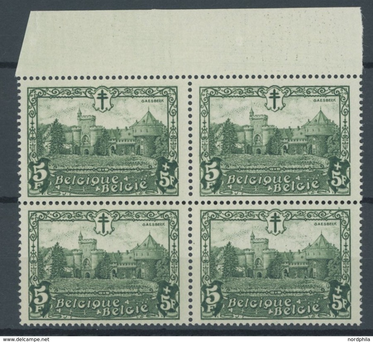 BELGIEN 291-97 VB **, 1930, Burgen Und Schlösser In Viererblocks, Postfrischer Prachtsatz, Mi. 640.- - Altri & Non Classificati