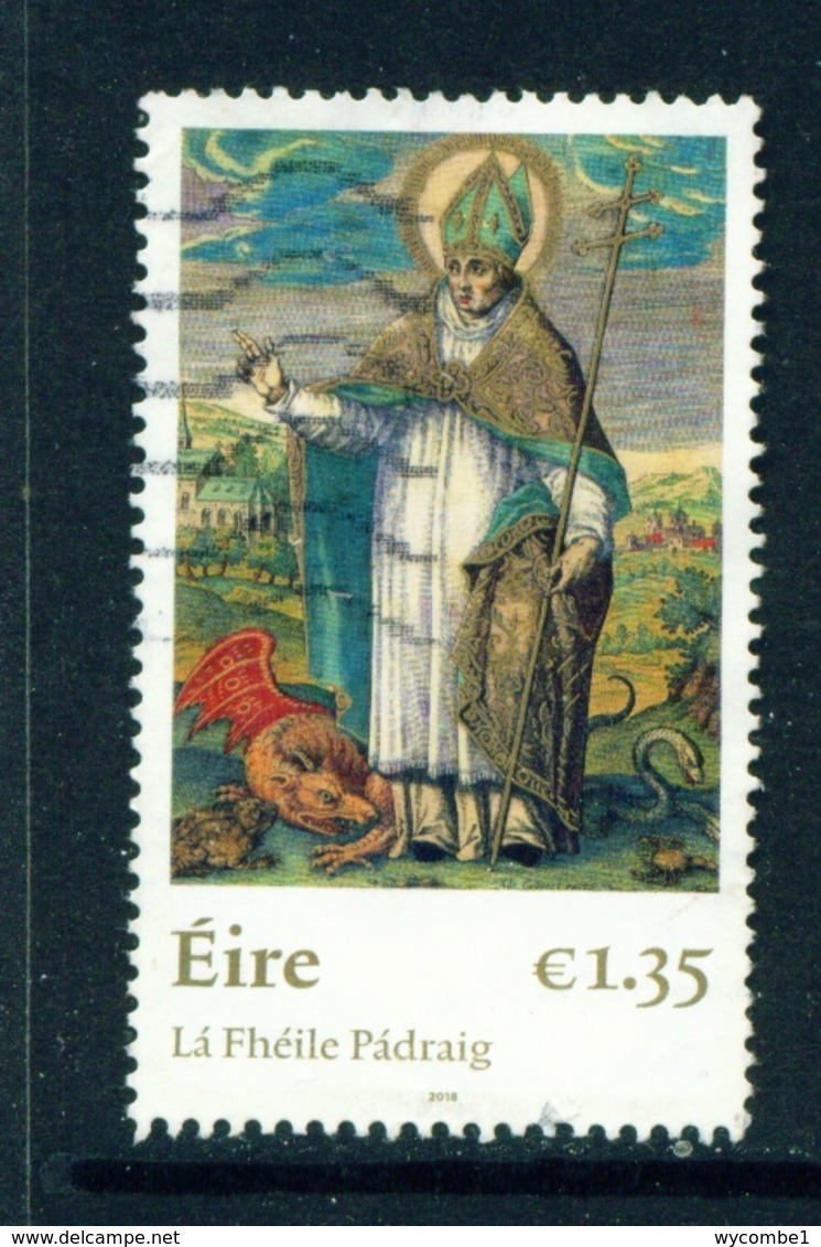 IRELAND  -  2018 St Patrick's Day 1.35 Euro  Used As Scan - Usati